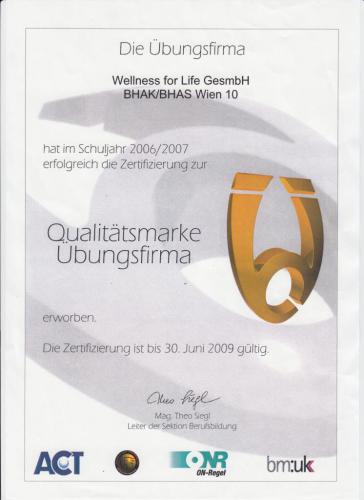 Qualitätsmarke 2006/07